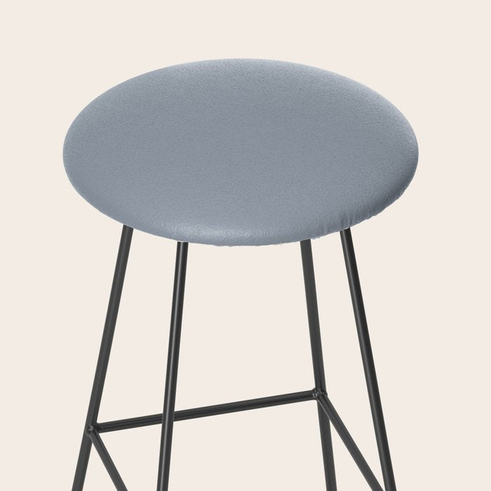 Cool Tone Grey III Solid Color Stool Gallery Image 2