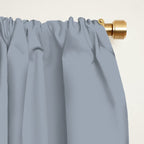 Cool Tone Grey III Solid Color Window Curtain Gallery Image 2