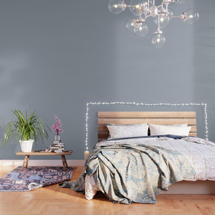 Cool Tone Grey III Solid Color Wallpaper Gallery Image 1