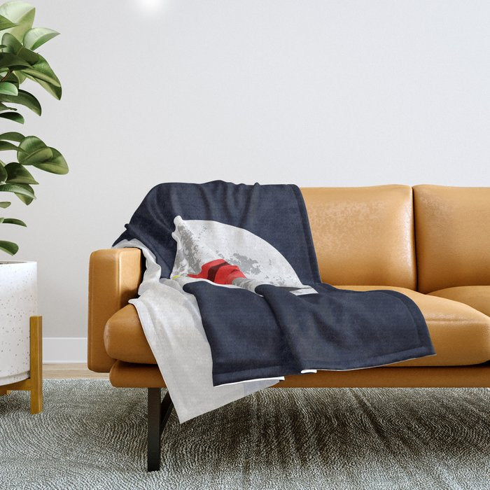 Rocket lift off Throw Blanket Gallery Image 1