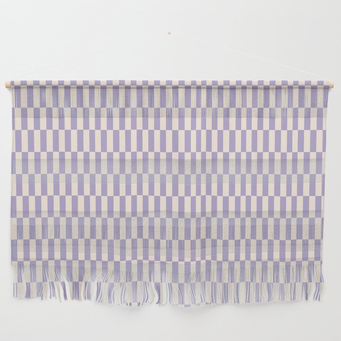Retro vintage check: lavender and ice cream colours Wall Hanging Gallery Image 1