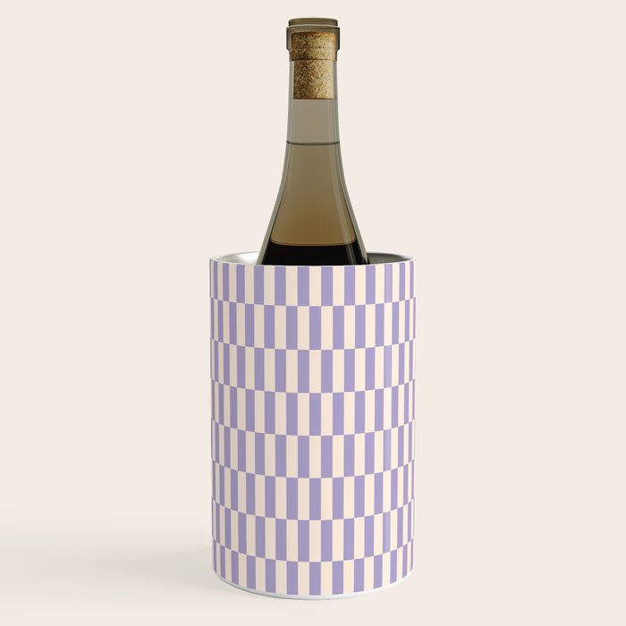 Retro vintage check: lavender and ice cream colours Wine Chiller Gallery Image 3