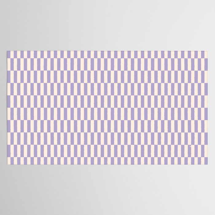 Retro vintage check: lavender and ice cream colours Tablecloth Gallery Image 2