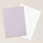 Retro vintage check: lavender and ice cream colours Stationery Card Gallery Image 2