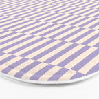 Retro vintage check: lavender and ice cream colours Bath Mat Gallery Image 3