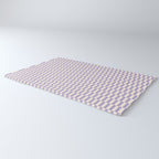 Retro vintage check: lavender and ice cream colours Rug Gallery Image 3