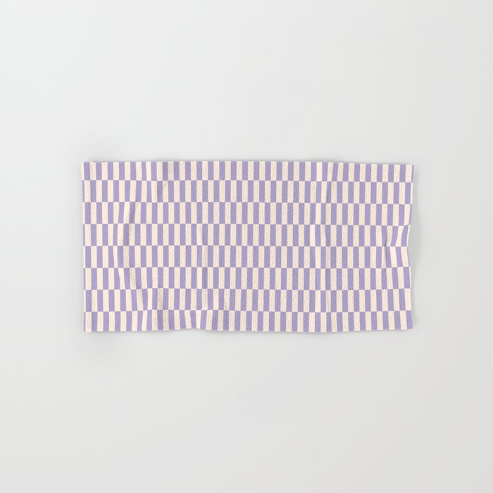 Retro vintage check: lavender and ice cream colours Bath Towel Gallery Image 1