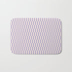 Retro vintage check: lavender and ice cream colours Bath Mat Gallery Image 1
