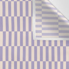 Retro vintage check: lavender and ice cream colours Wall Tapestry Gallery Image 3
