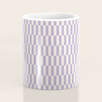 Retro vintage check: lavender and ice cream colours Coffee Mug Gallery Image 4