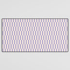 Retro vintage check: lavender and ice cream colours Desk Mat Gallery Image 3