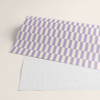 Retro vintage check: lavender and ice cream colours Wrapping Paper Gallery Image 2