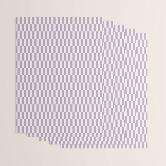 Retro vintage check: lavender and ice cream colours Wrapping Paper Gallery Image 3