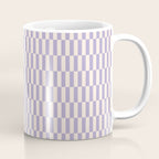 Retro vintage check: lavender and ice cream colours Coffee Mug Gallery Image 1