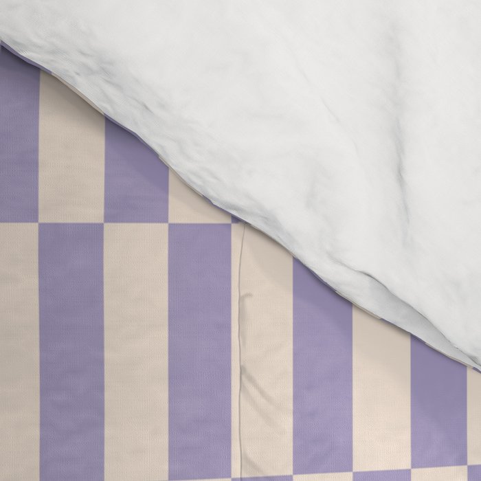Retro vintage check: lavender and ice cream colours Comforter Gallery Image 4