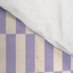 Retro vintage check: lavender and ice cream colours Comforter Gallery Image 4
