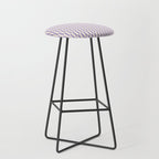 Retro vintage check: lavender and ice cream colours Stool Gallery Image 1