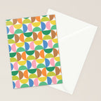 Mid Century Modern Shapes - Multi Color Stationery Card Gallery Image 2