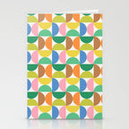 Mid Century Modern Shapes - Multi Color Stationery Card Gallery Image 2