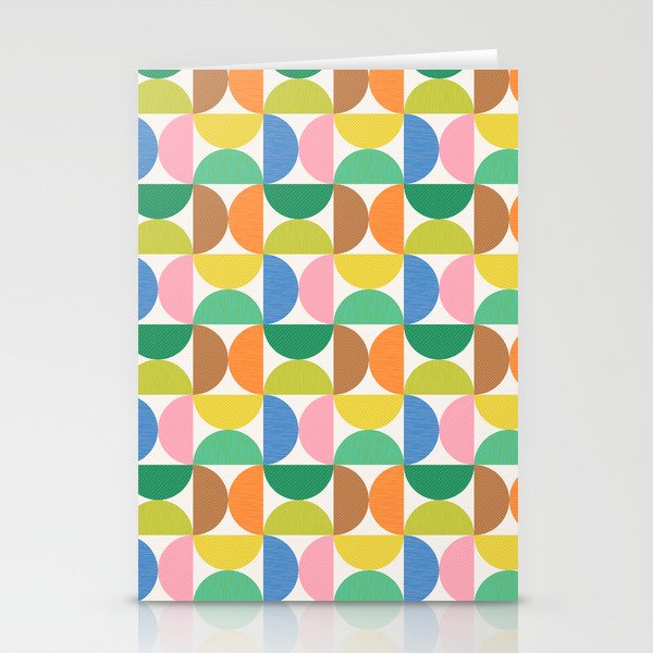 Mid Century Modern Shapes - Multi Color Stationery Card Gallery Image 2