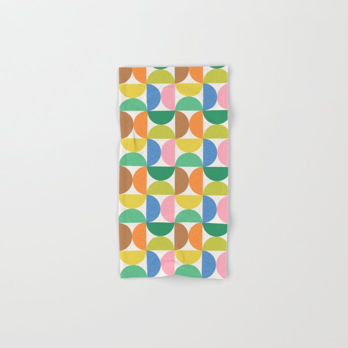 Mid Century Modern Shapes - Multi Color Bath Towel Gallery Image 1