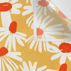 Summer Daisy: Tangerine Edition Wall Tapestry Gallery Image 3