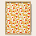 Summer Daisy: Tangerine Edition Serving Tray Gallery Image 1