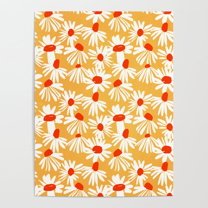 Summer Daisy: Tangerine Edition Poster Gallery Image 4