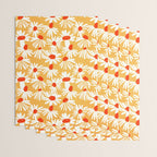 Summer Daisy: Tangerine Edition Wrapping Paper Gallery Image 3