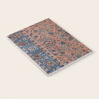 Manchester Kashan Floral Peach Persian Rug Print Notebook Gallery Image 3