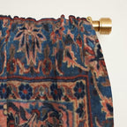 Manchester Kashan Floral Peach Persian Rug Print Window Curtain Gallery Image 2