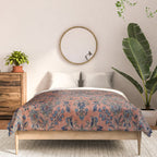Manchester Kashan Floral Peach Persian Rug Print Comforter Gallery Image 3