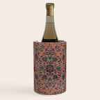 Manchester Kashan Floral Peach Persian Rug Print Wine Chiller Gallery Image 1