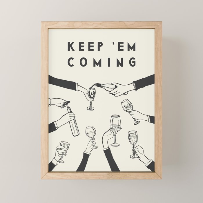 Keep 'Em Coming Mini Art Print Gallery Image 1