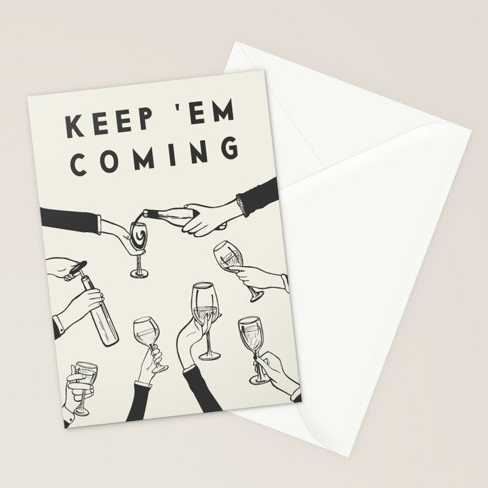 Keep 'Em Coming Stationery Card Gallery Image 2