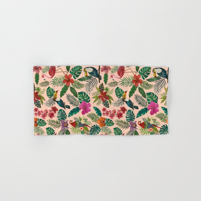 Tropical Bird Pattern Bath Towel Gallery Image 1