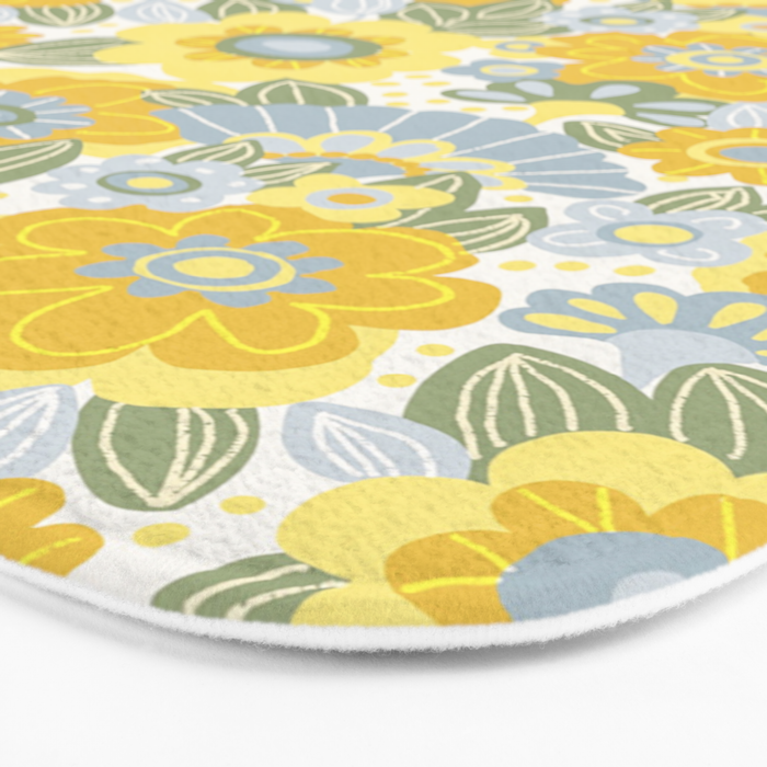 Dalia Yellow Bath Mat Gallery Image 3
