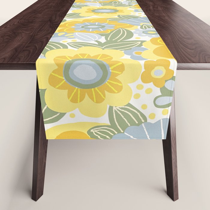 Dalia Yellow Table Runner Gallery Image 1