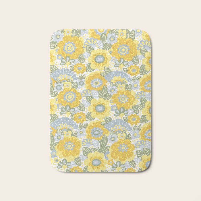 Dalia Yellow Bath Mat Gallery Image 1
