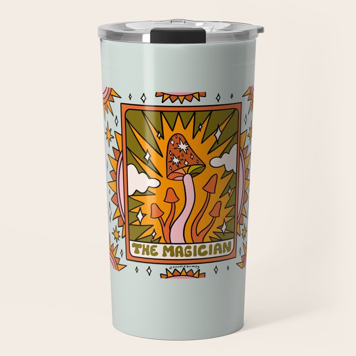 1. The Magician Mushroom Travel Mug Gallery Image 1