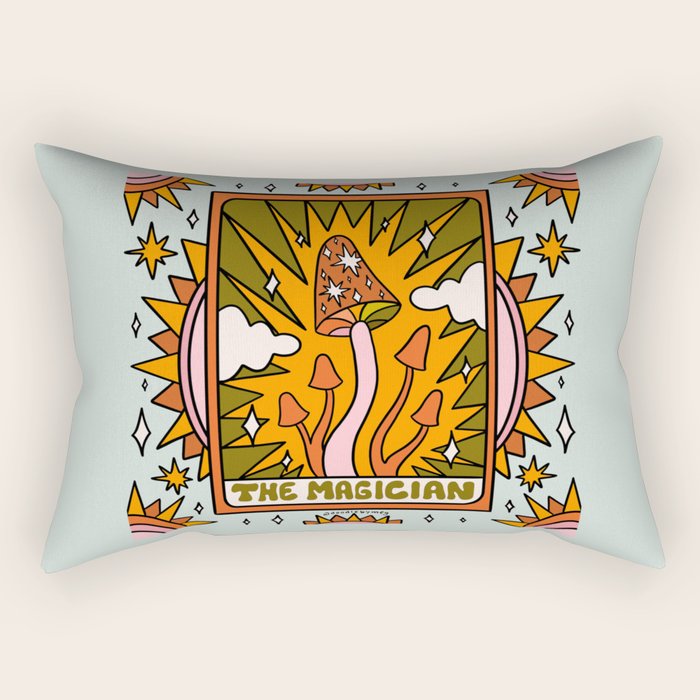 1. The Magician Mushroom Rectangular Pillow Gallery Image 1