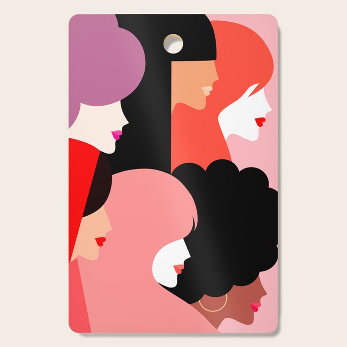 Girl Power we persist  #girlpower Cutting Board Gallery Image 1