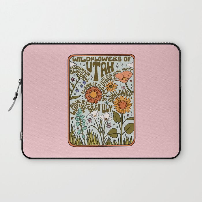 Utah Wildflowers Laptop Sleeve Gallery Image 1
