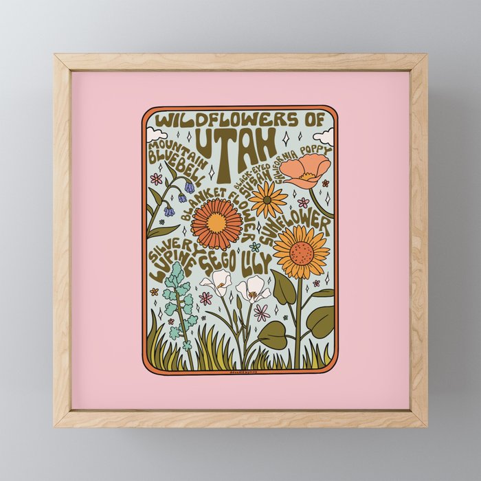 Utah Wildflowers Mini Art Print Gallery Image 1