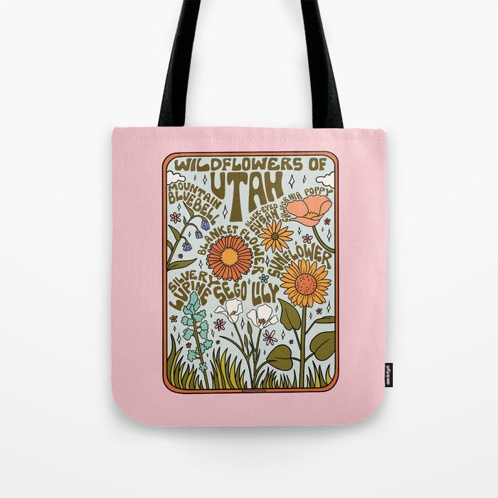 Utah Wildflowers Tote Bag Gallery Image 1