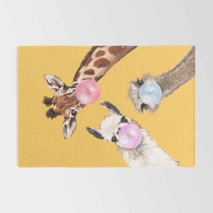 Bubble Gum Gang in Yellow Rug Gallery Image 2