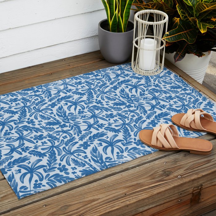 Tropical Palms Breeze Outdoor Rug Gallery Image 2