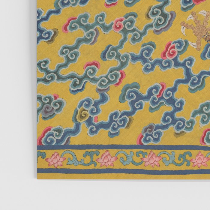 Chinese Dragon Wrapper for the Tapestry Scroll Mingling of Clear and Muddy Water at the Junction of the Jing and Wei Rivers  Poster Gallery Image 3