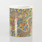 Chinese Dragon Wrapper for the Tapestry Scroll Mingling of Clear and Muddy Water at the Junction of the Jing and Wei Rivers  Coffee Mug Gallery Image 4