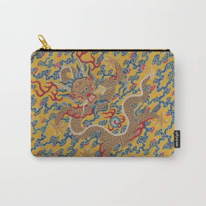 Chinese Dragon Wrapper for the Tapestry Scroll Mingling of Clear and Muddy Water at the Junction of the Jing and Wei Rivers  Carry All Pouch Gallery Image 1
